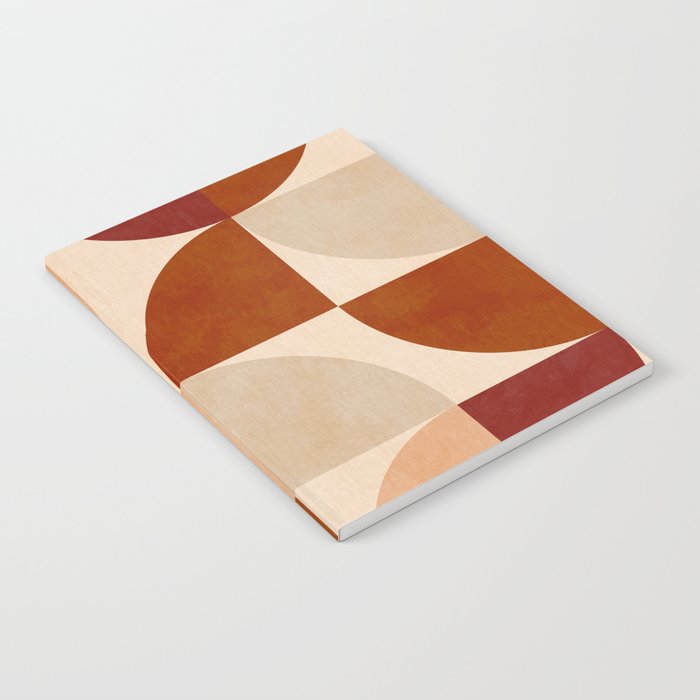abstract retro shapes earthy 5 Notebook Gallery Image 2