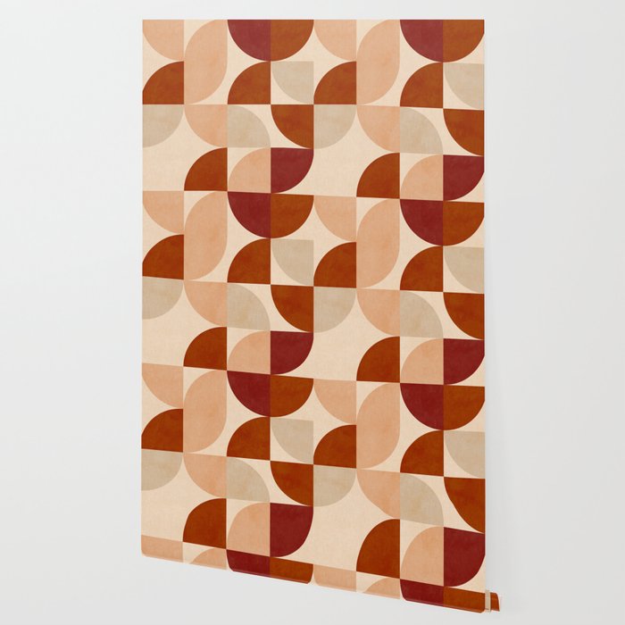 abstract retro shapes earthy 5 Wallpaper Gallery Image 2