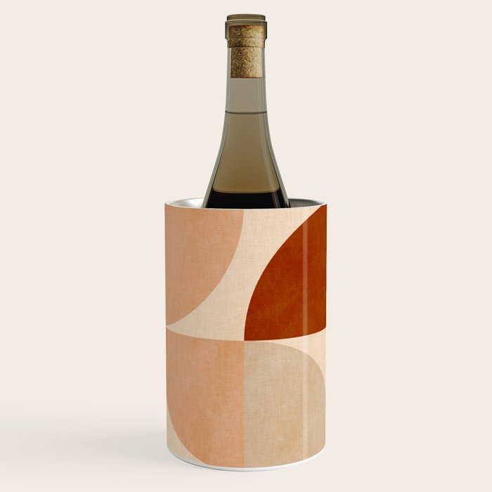 abstract retro shapes earthy 5 Wine Chiller Gallery Image 1