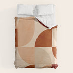 abstract retro shapes earthy 5 Duvet Cover Gallery Image 6