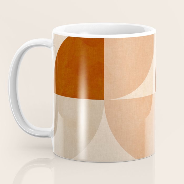 abstract retro shapes earthy 5 Coffee Mug Gallery Image 3