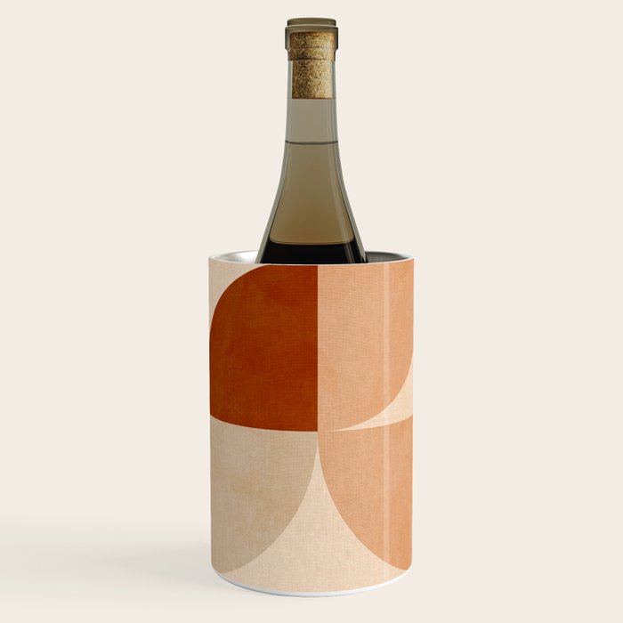 abstract retro shapes earthy 5 Wine Chiller Gallery Image 2