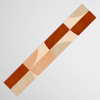 abstract retro shapes earthy 5 Table Runner Gallery Image 3