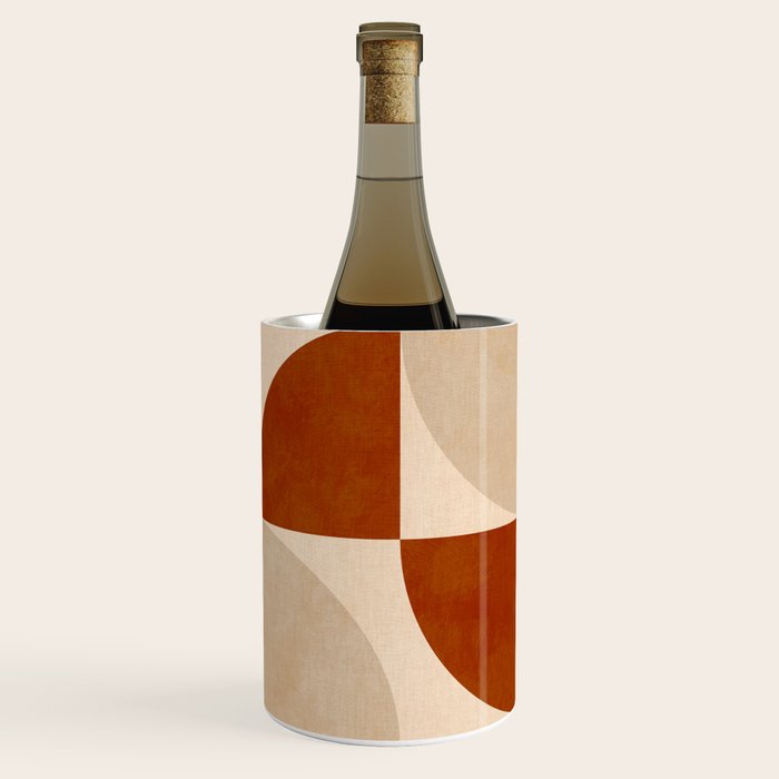abstract retro shapes earthy 5 Wine Chiller Gallery Image 3