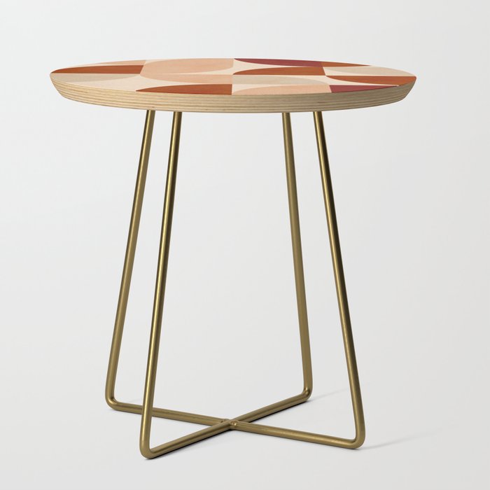 abstract retro shapes earthy 5 Side Table Gallery Image 1