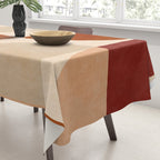 abstract retro shapes earthy 5 Tablecloth Gallery Image 3