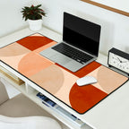 abstract retro shapes earthy 5 Desk Mat Gallery Image 2