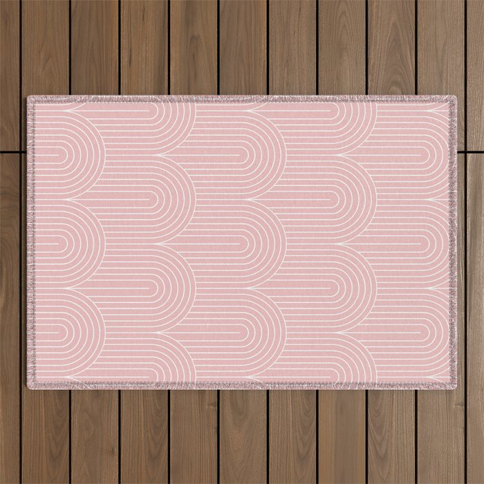 Art Deco Arch Pattern XXV Outdoor Rug Gallery Image 1