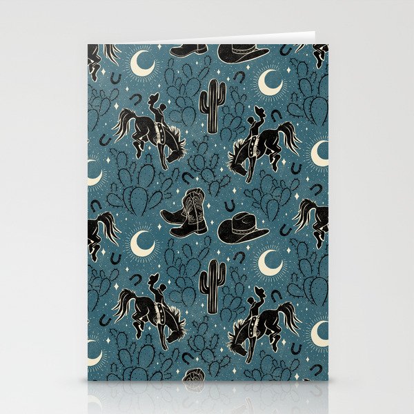 Cowboys and Cacti - midnight Stationery Card Gallery Image 2