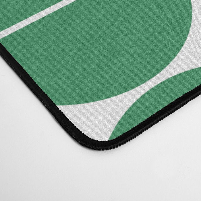 Mid Century Modern Geometric 04 Green Desk Mat Gallery Image 4