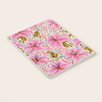 Tigers & Tiger Lilies - Pink & Yellow Notebook Gallery Image 3