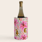 Tigers & Tiger Lilies - Pink & Yellow Wine Chiller Gallery Image 2