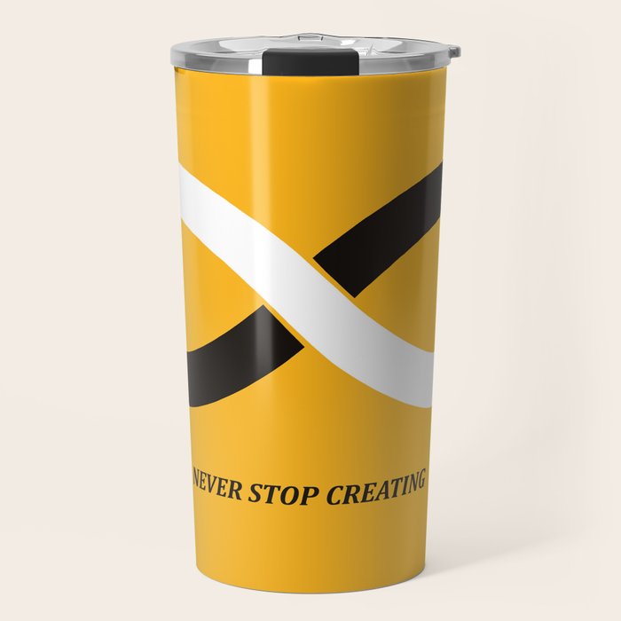 Never stop creating (the infinity pencil) Travel Mug Gallery Image 1