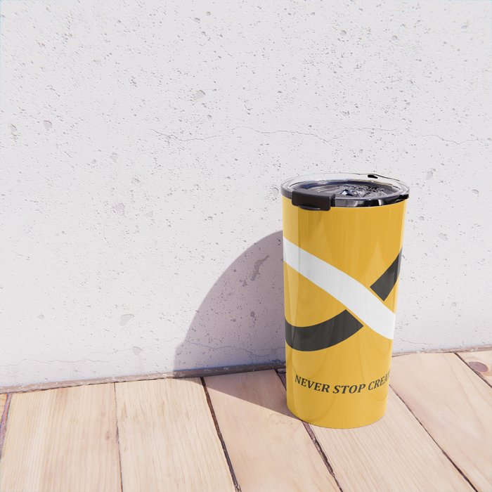 Never stop creating (the infinity pencil) Travel Mug Gallery Image 4