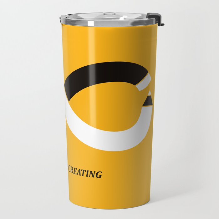 Never stop creating (the infinity pencil) Travel Mug Gallery Image 2