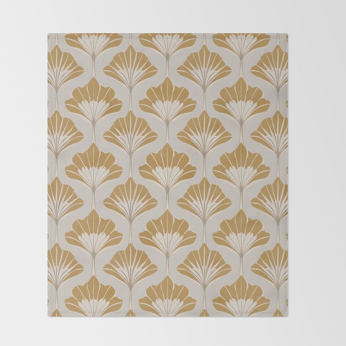 Golden Age Leaves Throw Blanket Gallery Image 2