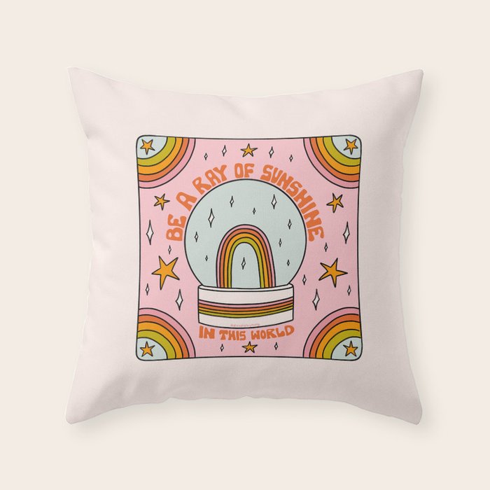 Be A Ray of Sunshine Throw Pillow Gallery Image 1