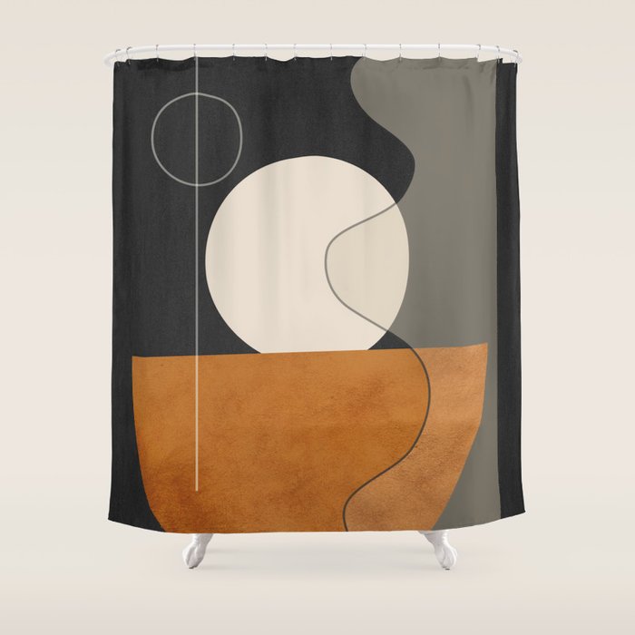 Abstract Minimal Shapes 129 Shower Curtain Gallery Image 1