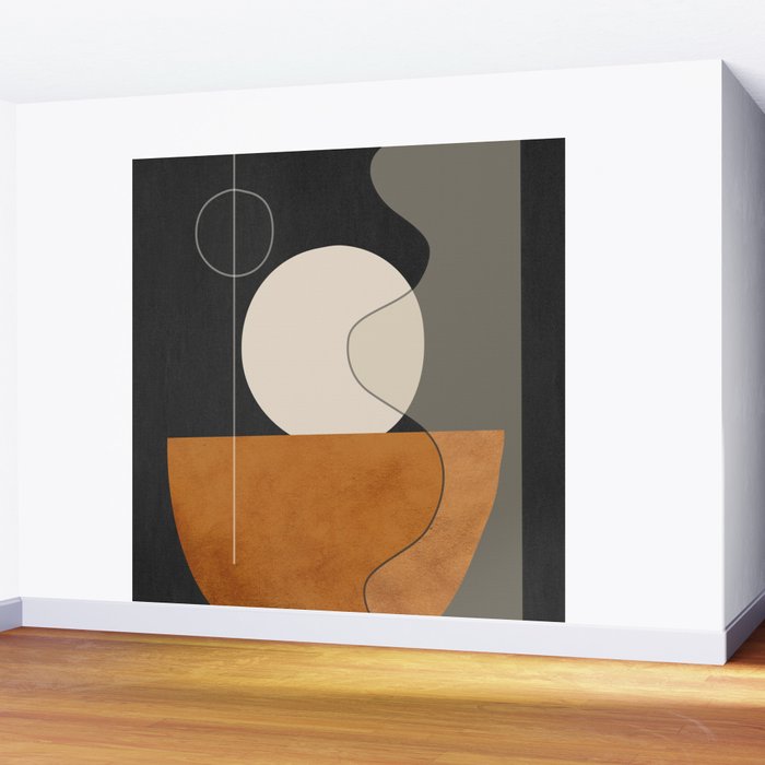 Abstract Minimal Shapes 129 Wall Mural Gallery Image 2