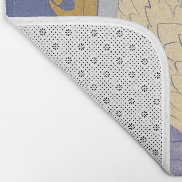 Whimsical Swan with Bow Cottagecore Fairytale Storybook Nursery Wall Art Bath Mat Gallery Image 2