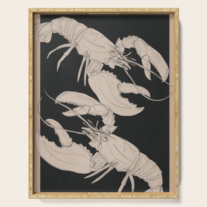 Lobsters 1 Serving Tray Gallery Image 1