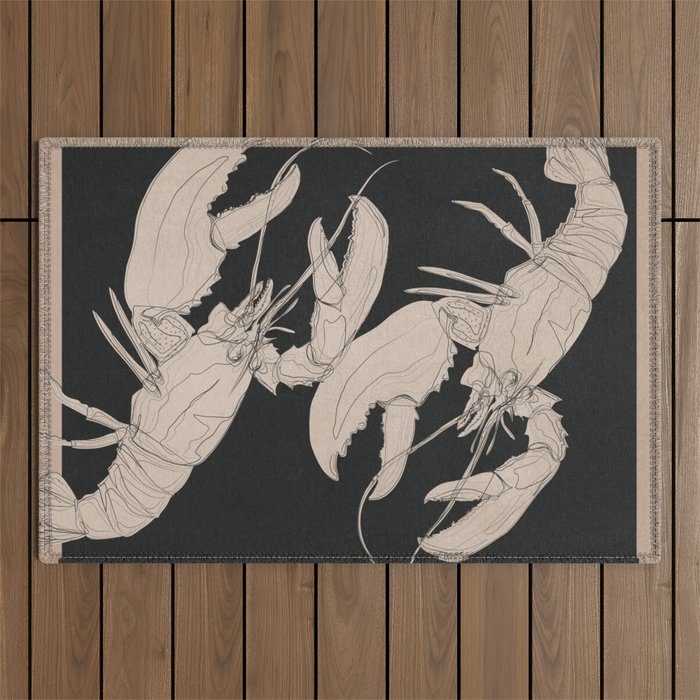 Lobsters 1 Outdoor Rug Gallery Image 1