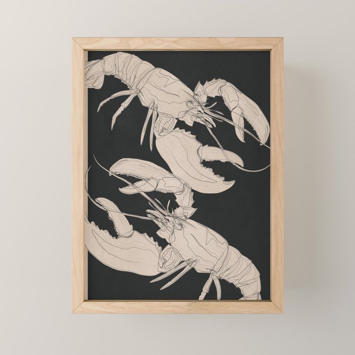 Lobsters 1 Mini Art Print Gallery Image 1