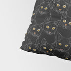 Black Cat Portraits Pillow Sham Gallery Image 4