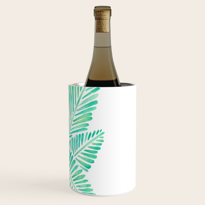 Tropical Banana Leaves - Mint Palette Wine Chiller Gallery Image 3