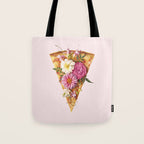 FLORAL PIZZA Tote Bag Gallery Image 1