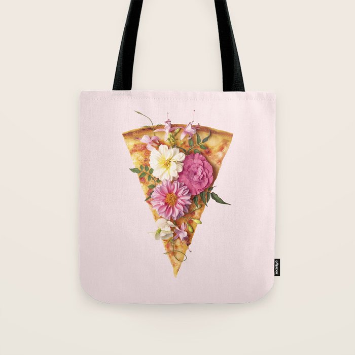 FLORAL PIZZA Tote Bag Gallery Image 1