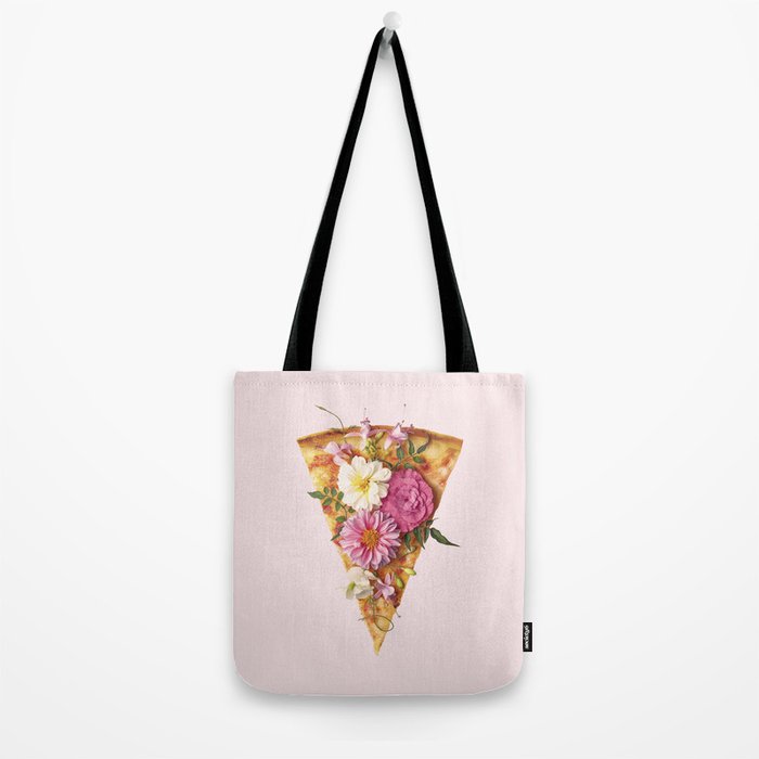 FLORAL PIZZA Tote Bag Gallery Image 2