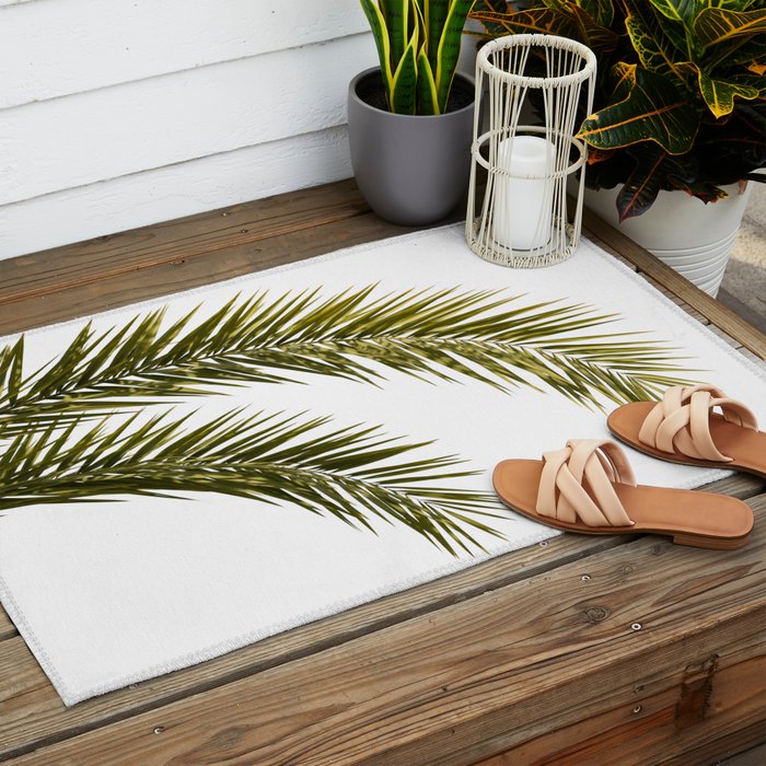 Palm Leaves V Outdoor Rug Gallery Image 2