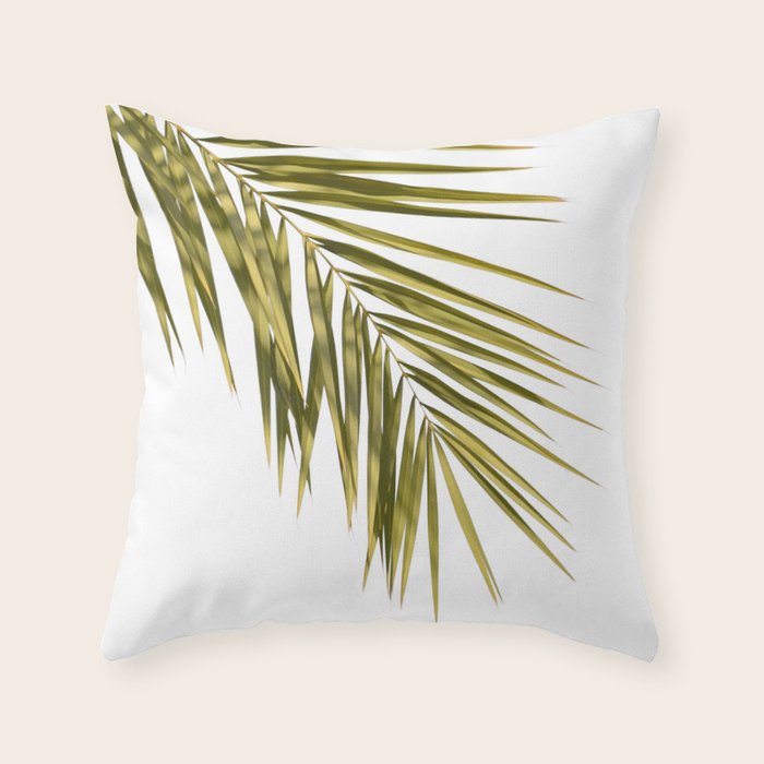Palm Leaves V Throw Pillow Gallery Image 1