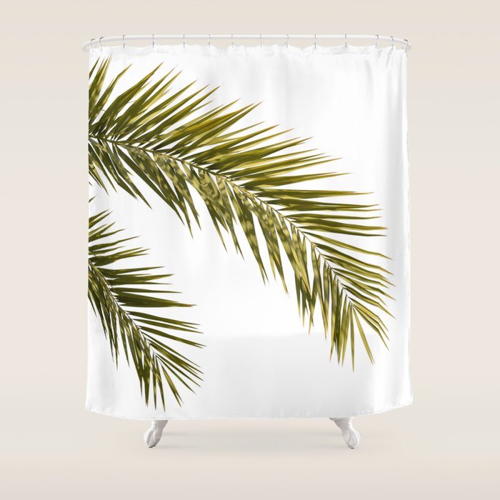 Palm Leaves V Shower Curtain Gallery Image 1