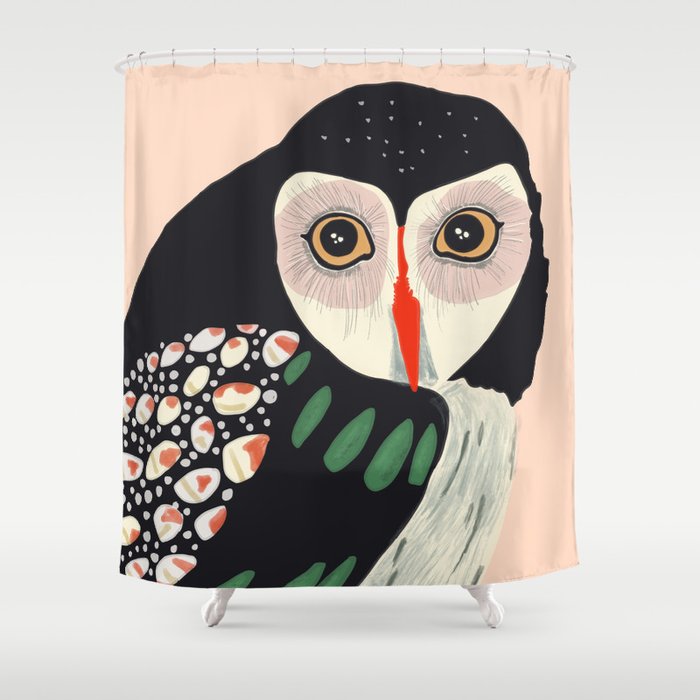 Night Guardian Shower Curtain Gallery Image 1