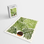 Summer Fern Simple Modern Watercolor Jigsaw Puzzle Gallery Image 2