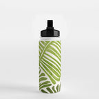 Summer Fern Simple Modern Watercolor Water Bottle Gallery Image 2