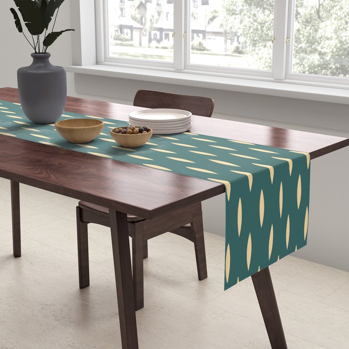Minimalist Dash Pattern Casvani Table Runner Gallery Image 2