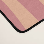 Retro Liquid Swirl Abstract Pattern Peach and Plum Desk Mat Gallery Image 4