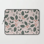 Holly-days . Light Blush Laptop Sleeve Gallery Image 1