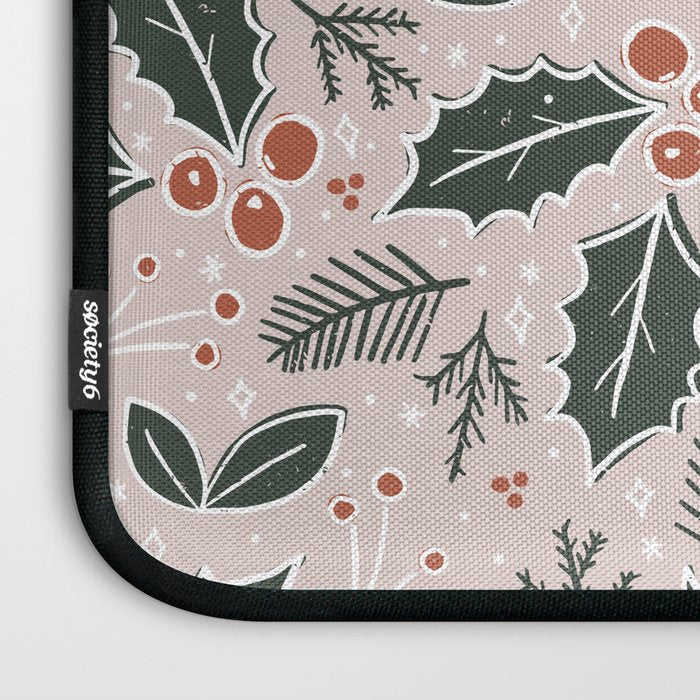 Holly-days . Light Blush Laptop Sleeve Gallery Image 3