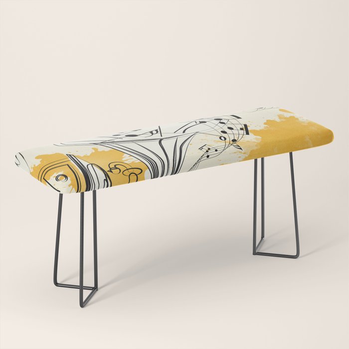 Abstract Minimal Musical Instrument 2 Bench Gallery Image 1
