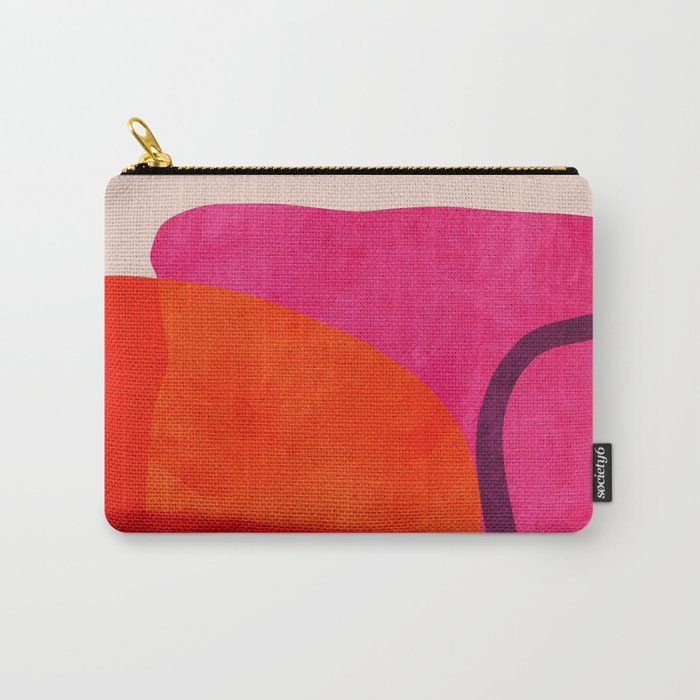 relations - shapes minimal painting abstract Carry All Pouch Gallery Image 1