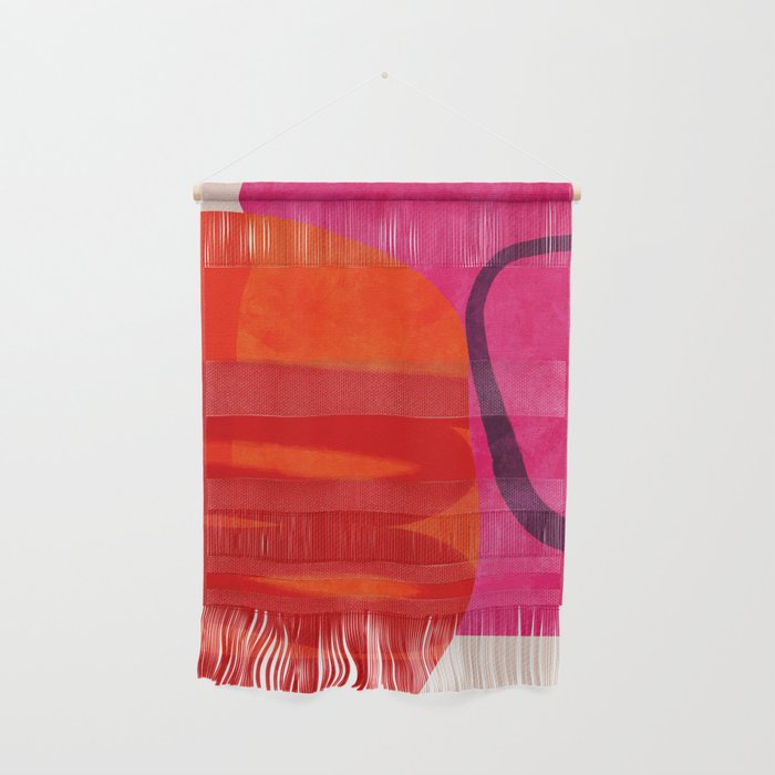relations - shapes minimal painting abstract Wall Hanging Gallery Image 1