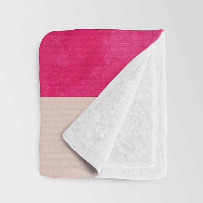 relations - shapes minimal painting abstract Throw Blanket Gallery Image 3