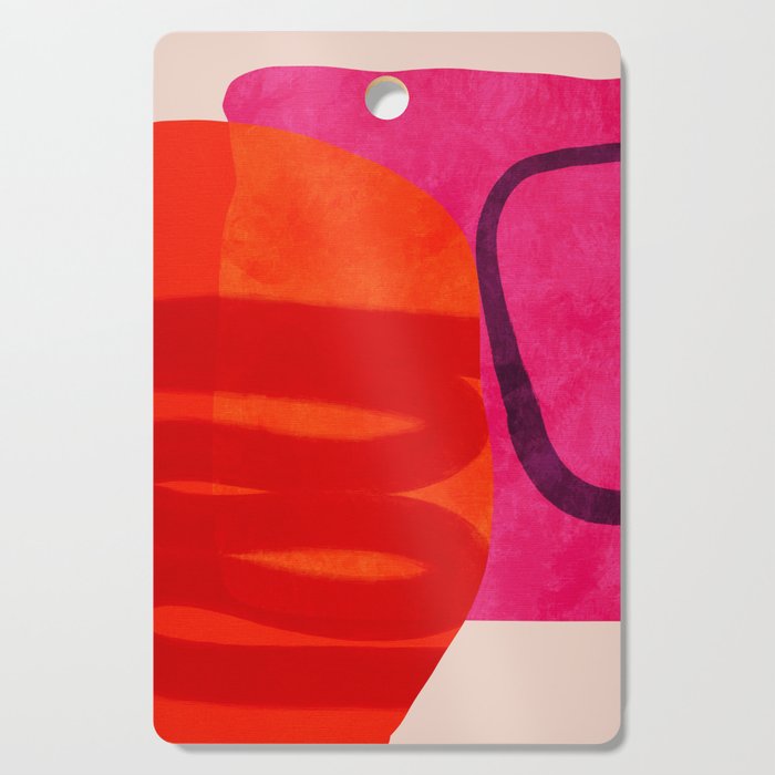 relations - shapes minimal painting abstract Cutting Board Gallery Image 1