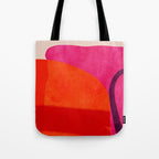 relations - shapes minimal painting abstract Tote Bag Gallery Image 1