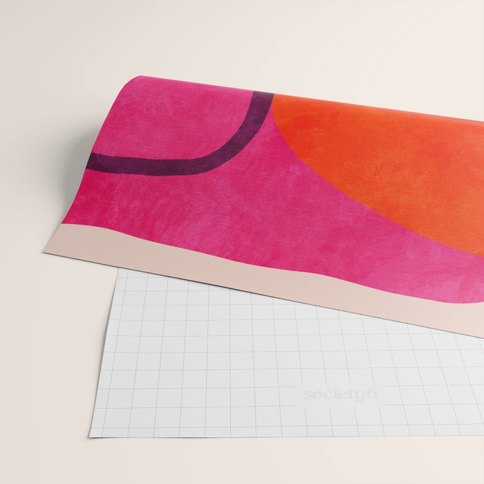 relations - shapes minimal painting abstract Wrapping Paper Gallery Image 2