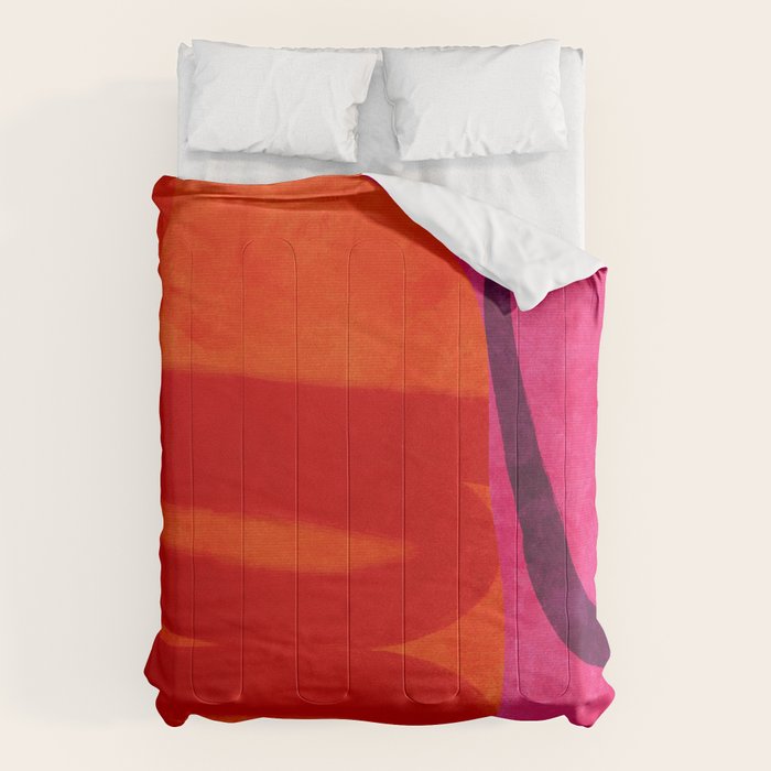 relations - shapes minimal painting abstract Comforter Gallery Image 1